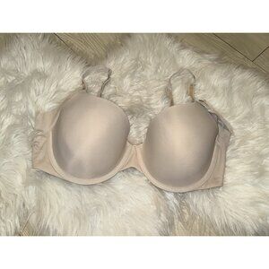 Warners RA3061A No Side Effects Underwire Bra Lined Womens 36C Beige New